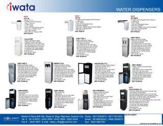 IWATA HOT AND COLD WATER DISPENSER