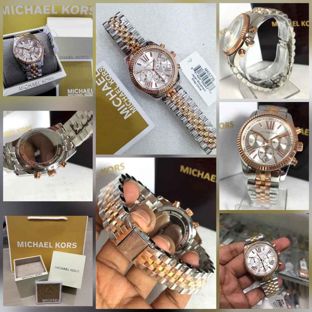 Jam Tangan Michael kors wanita Original MK5735 Lexington Dual Tone