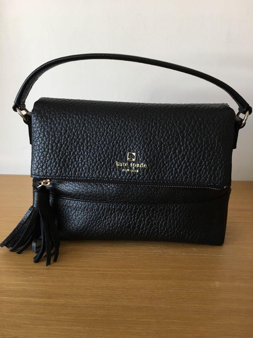 Kate Spade Cobble Hill flap tassel cross body bag