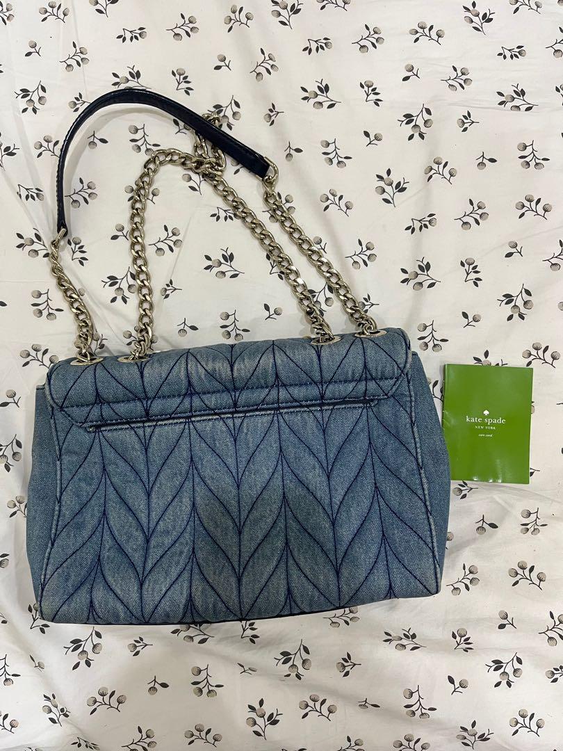 Kate Spade Emilyn Briar Lane Quilted Denim Bag, Luxury, Bags & Wallets on  Carousell