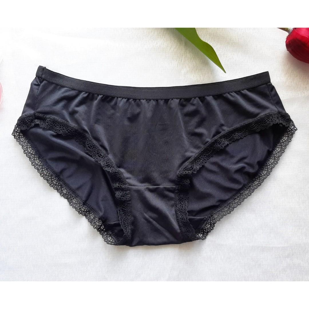 Black penties, Women's Fashion, New Undergarments & Loungewear on Carousell