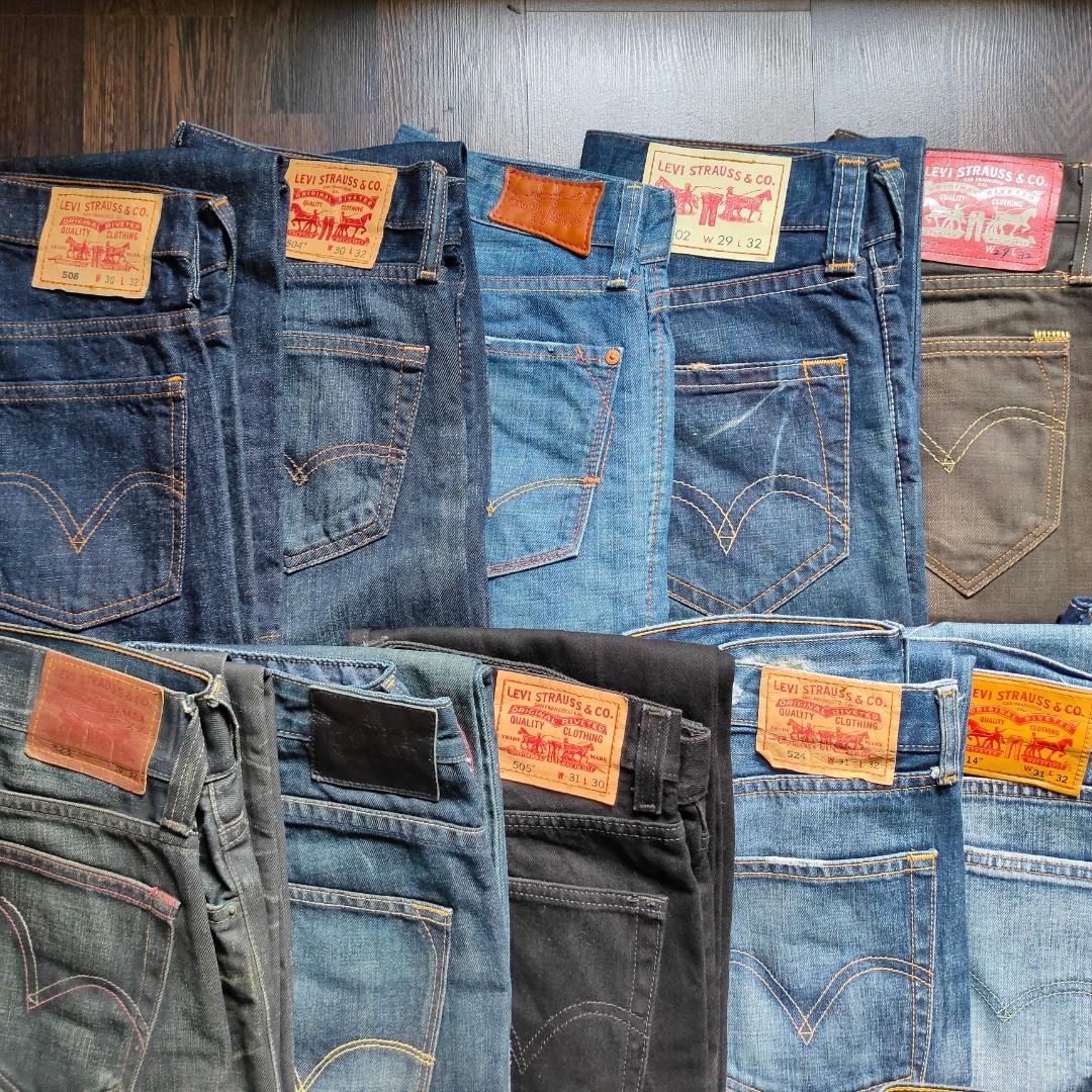 LEVI'S® STRAUSS ORIGINAL JEANS | Denim Collection (Category: Jeans) located in Cebu City. Submitted by denimholic (Listing ID 1165717510, Image 2). Description: ‼️Authentic Preloved Levi's Jeans Collection‼️ 🔸INTEREST CHECK !! added June 10🔸 ▫️MODEL # : 505,523,529,520,527,702, Copper, Engineered Jeans, Black Patch, Levis Japan ▫️FIT : Straight, Slim, Boot, Tapered **Pm for prices / details. Thanks.