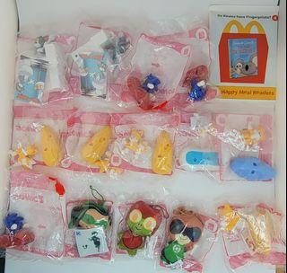 Lot 15x New Assorted Mcdonald's Happy Meal Sonic 2 Superpets BL266