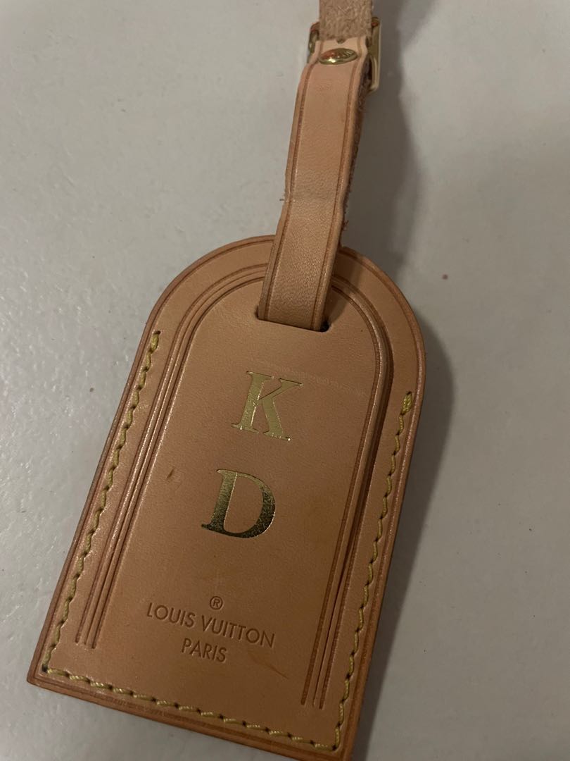 Louis Vuitton LV Luggage tag KD Initial, Luxury, Accessories on Carousell