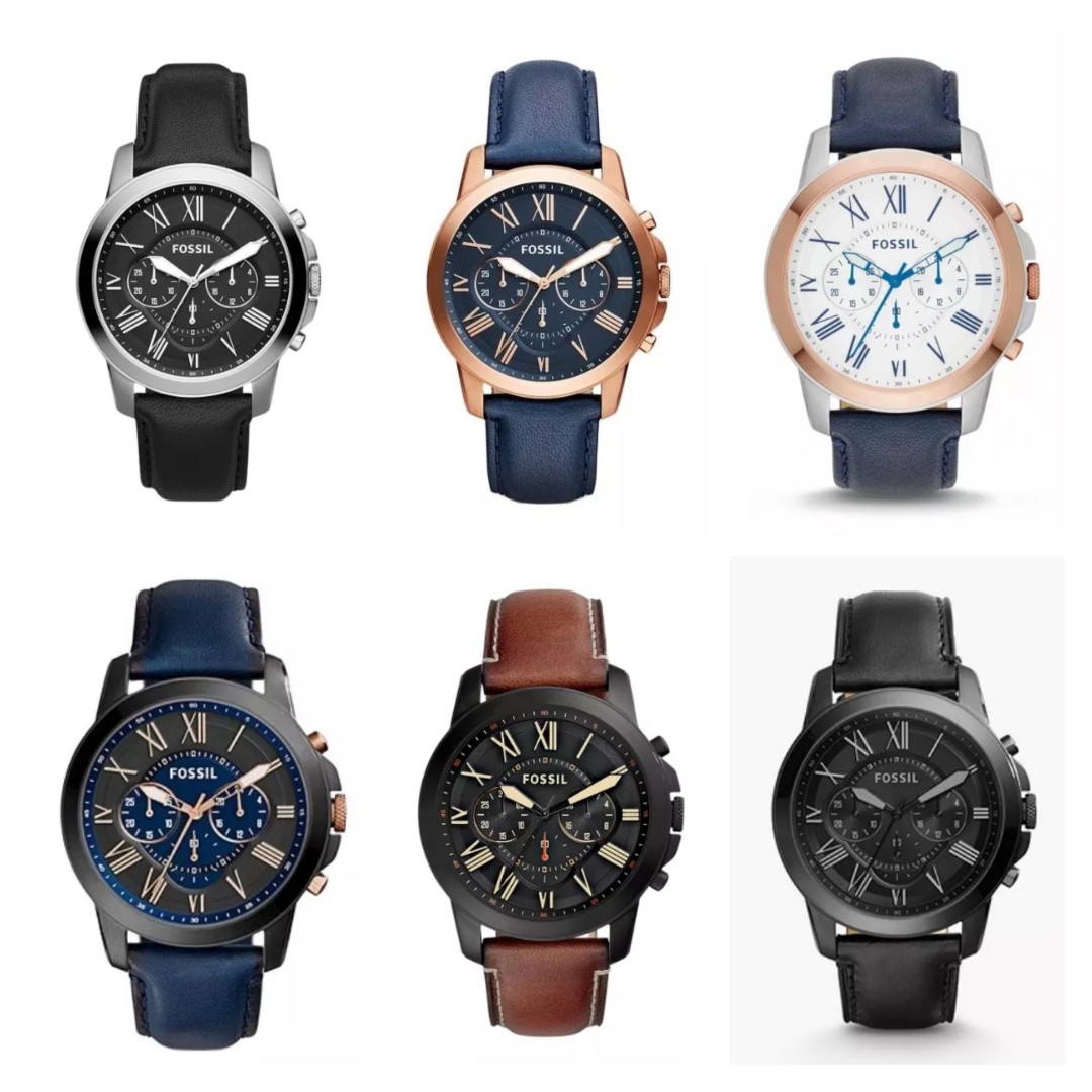 Lowest Price Fossil Chronograph Men s Leather Watch FS4812 FS4835 FS4930 FS5061 FS5132 FS5241 Birthday gift birthday Men s Fashion Watches Accessories Watches on Carousell
