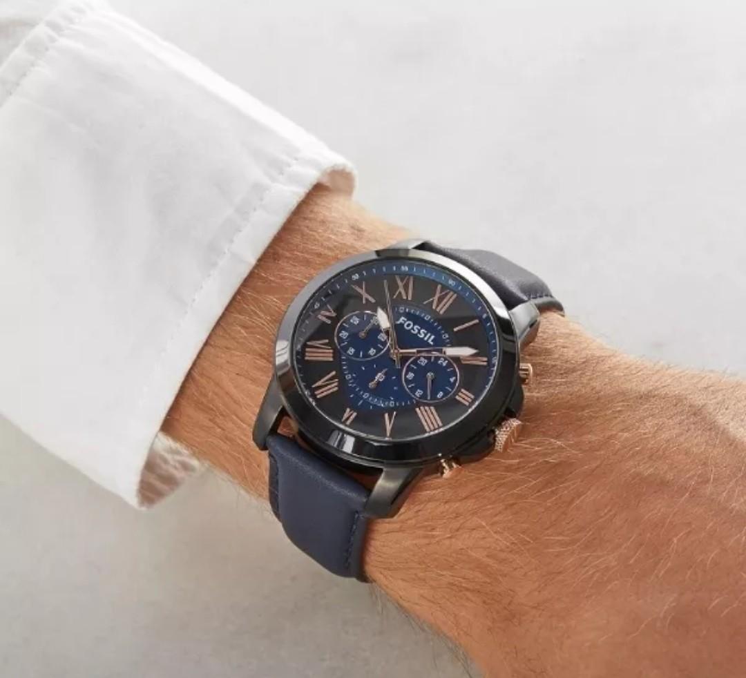 Lowest Price Fossil Chronograph Men s Leather Watch FS4812 FS4835 FS4930 FS5061 FS5132 FS5241 Birthday gift birthday