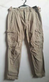 LUCKY BRAND ARMY MILITARY DUNGAREES CARGO PANTS