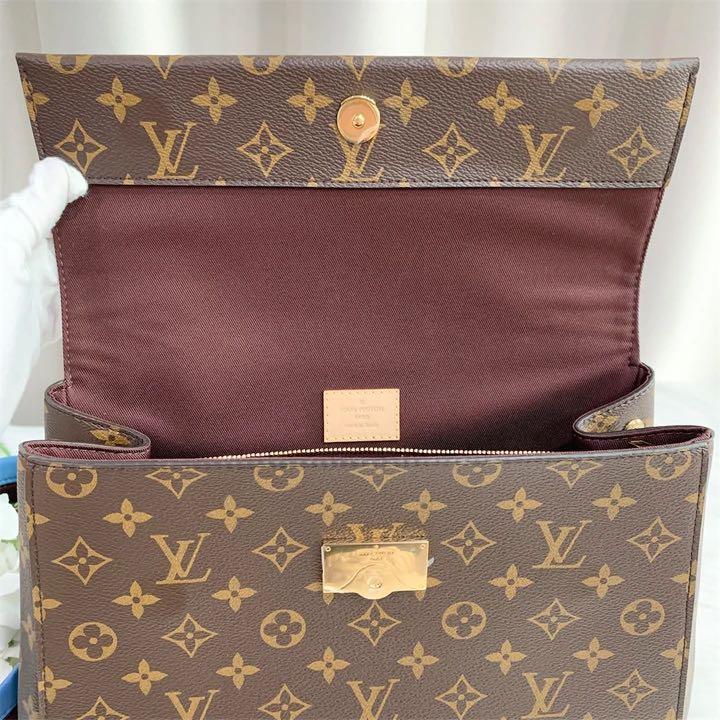 Louis Vuitton Coated Canvas Cluny MM Bag Louis Vuitton