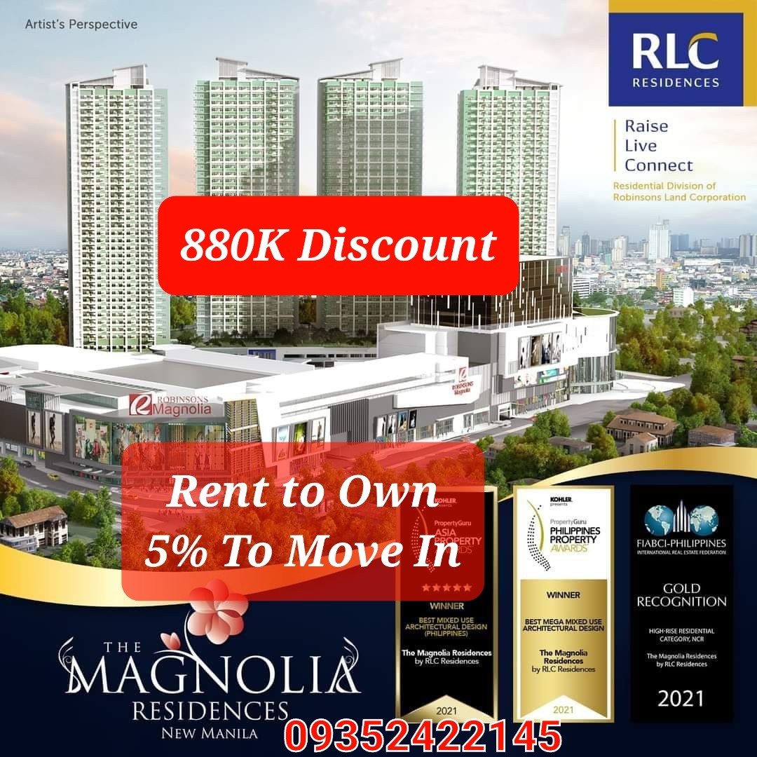 Magnolia Residences Rent to Own RFO 1 Bedroom condo in New Manila