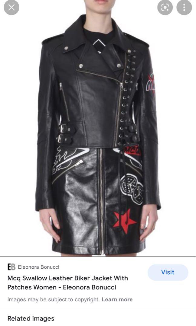 Mcq alexander mcqueen outlet leather jacket