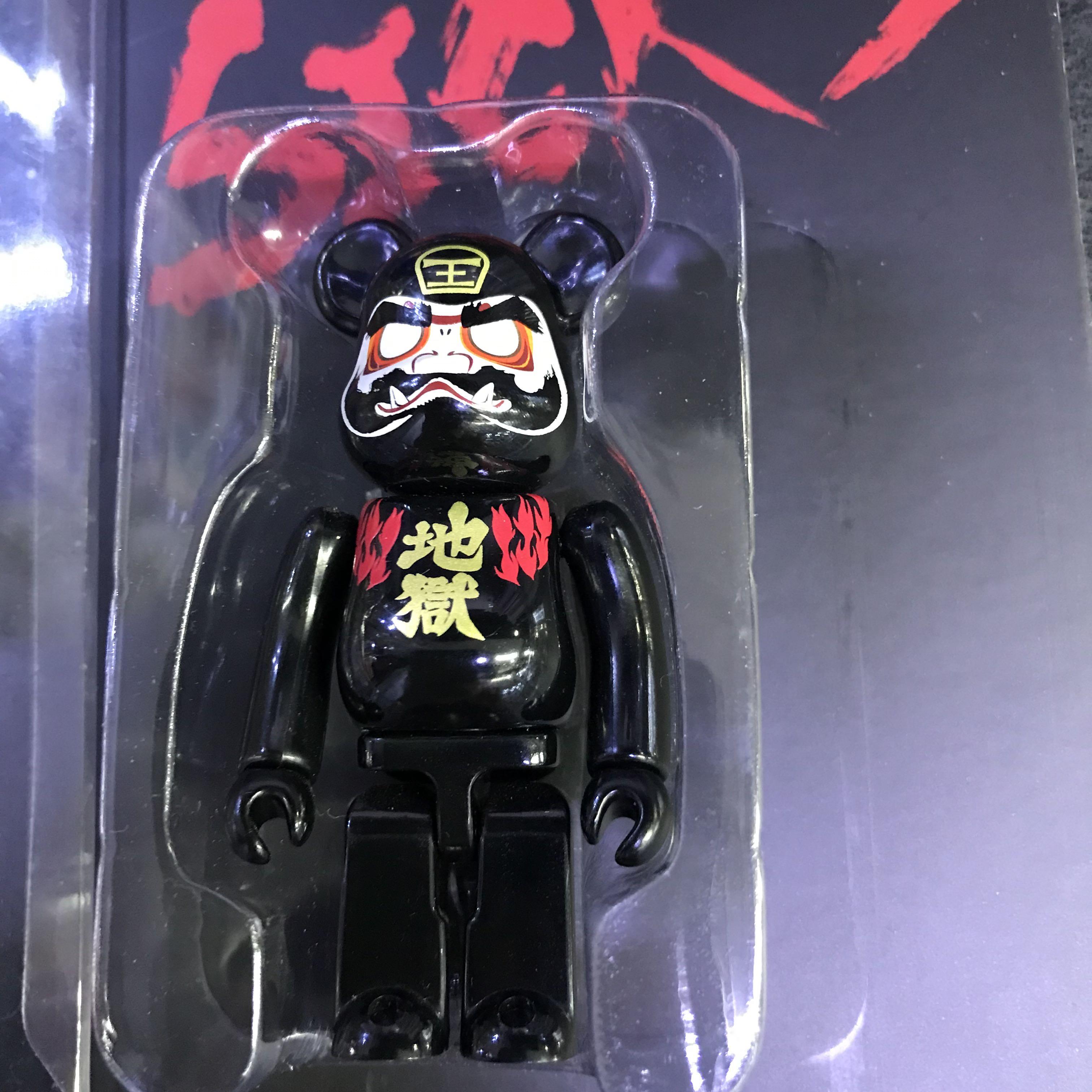 Medicom Toy 2018 Hell Daruma Black 地獄達磨100% bearbrick be 