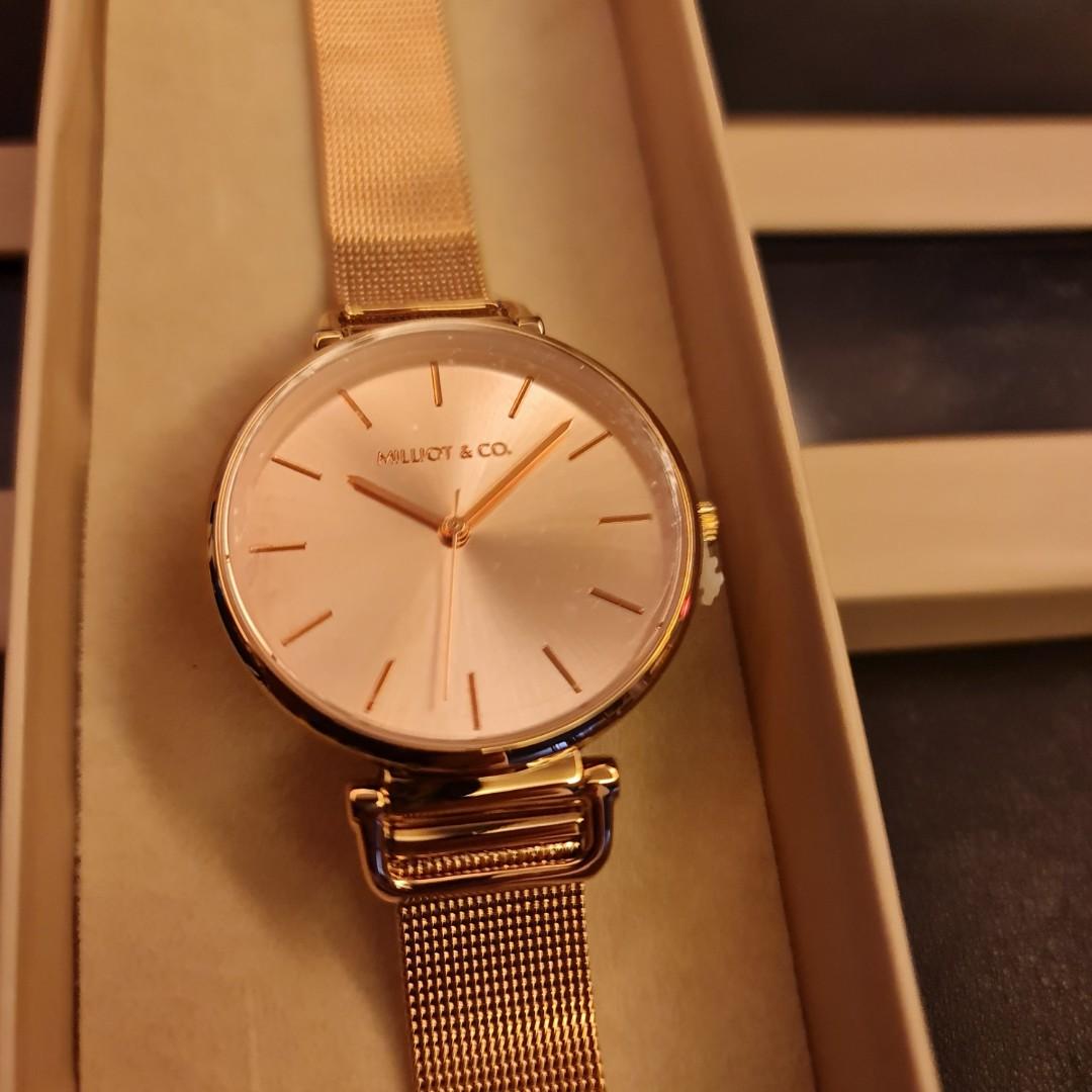 Gold watch mesh on sale