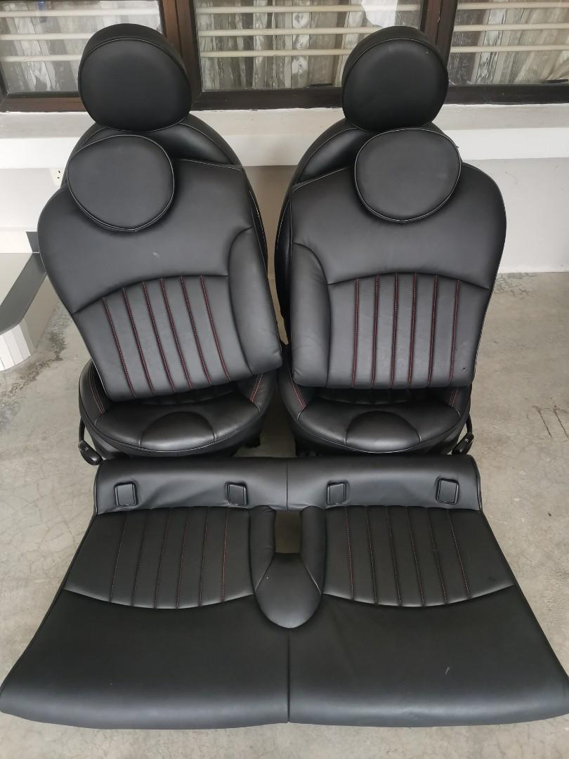 Mini cooper clearance leather seat covers