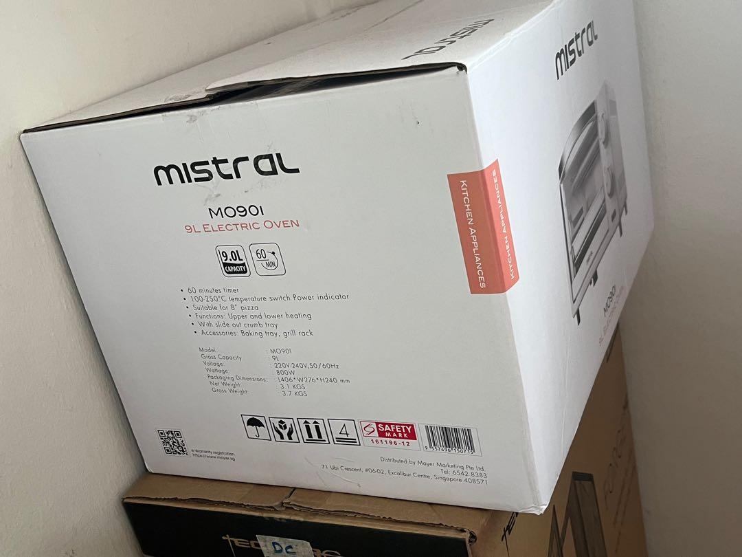 Mistral 9L Electric Toaster Oven MO90i, TV & Home Appliances, Kitchen