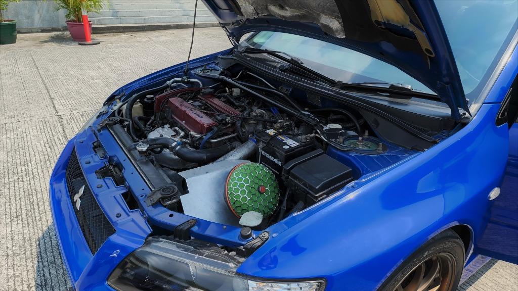 Mitsubishi Lancer Evolution VII GSR (M) (Category: Used Cars) located in Pasig City. Submitted by elmcarstrading (Listing ID 1165782816, Image 3). Description: 2002 Mitsubishi Lancer Evolution 7 (JDM) ✅ CT9A chassis number and Lancer Evolution indicated in Registration ✅ Origjnal Paint ✅ 5 Speed Manual Transmission ✅ Quick Steer ✅ HKS BOV ✅ HKS Boost Controller ✅ HKS mushroom cold air Intake ✅ Apexi Turbo Timer ✅ Defi Gauges ✅ Volk Rays CE28 (Ori