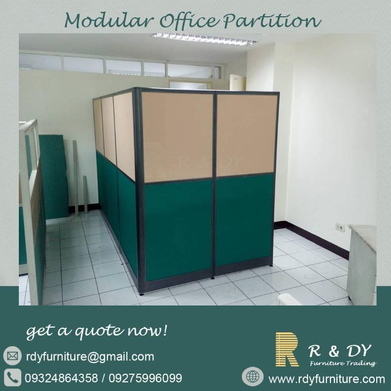 Modular Office Partition w/ tables, Workstation, Office Divider, Panel ...