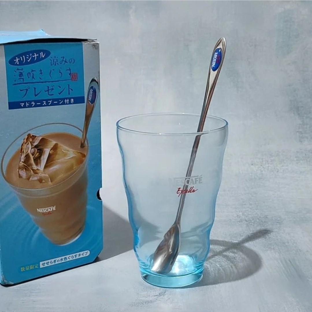 Nescafe Excella Short Glass w/ Muddler Spoon 1 box Available (Category: Coffee & Tea Tableware) located in Silang. Submitted by smallwarescollectibles (Listing ID 1165785334, Image 2). Description: Nescafe Excella Short Glass w/ Muddler Spoon 1 box Available @ P200 ea D:3.1" H:4.6" ❇️New.