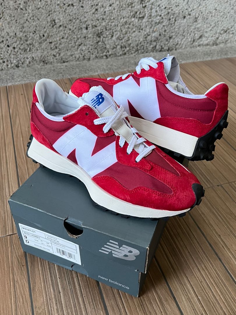 New balance red 327 hotsell