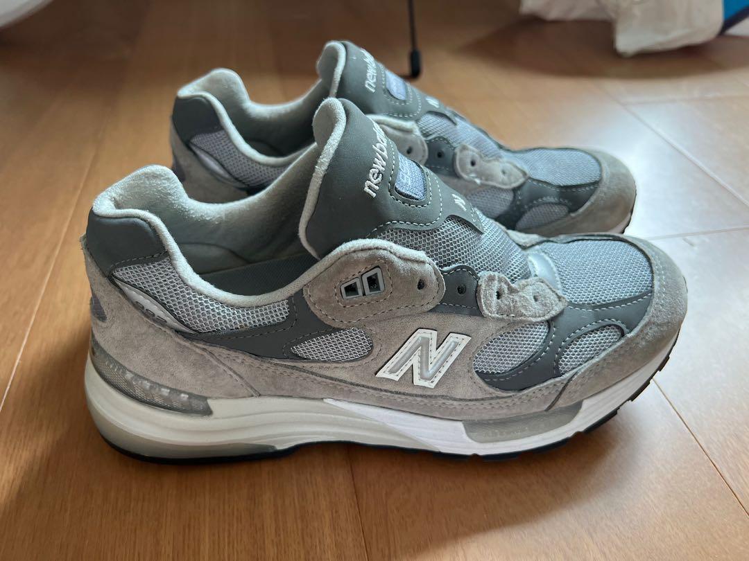 New balance 992 US7 992gr m992gr 25cm 美製麂皮元祖灰, 他的時尚, 鞋