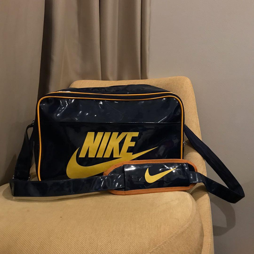nike vintage patent cross shoulder bag, Fashion, Bags, Bags on Carousell