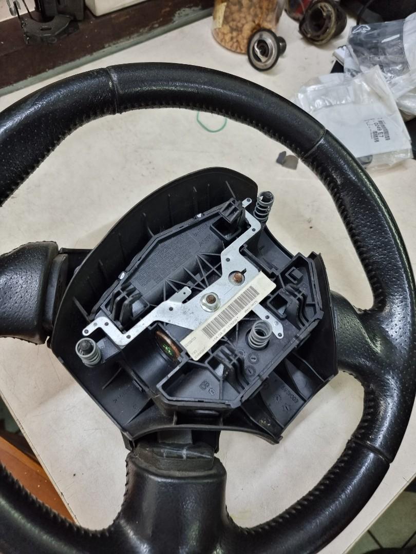 Peugeot 206 gti leather steering with airbag, Auto Accessories on Carousell