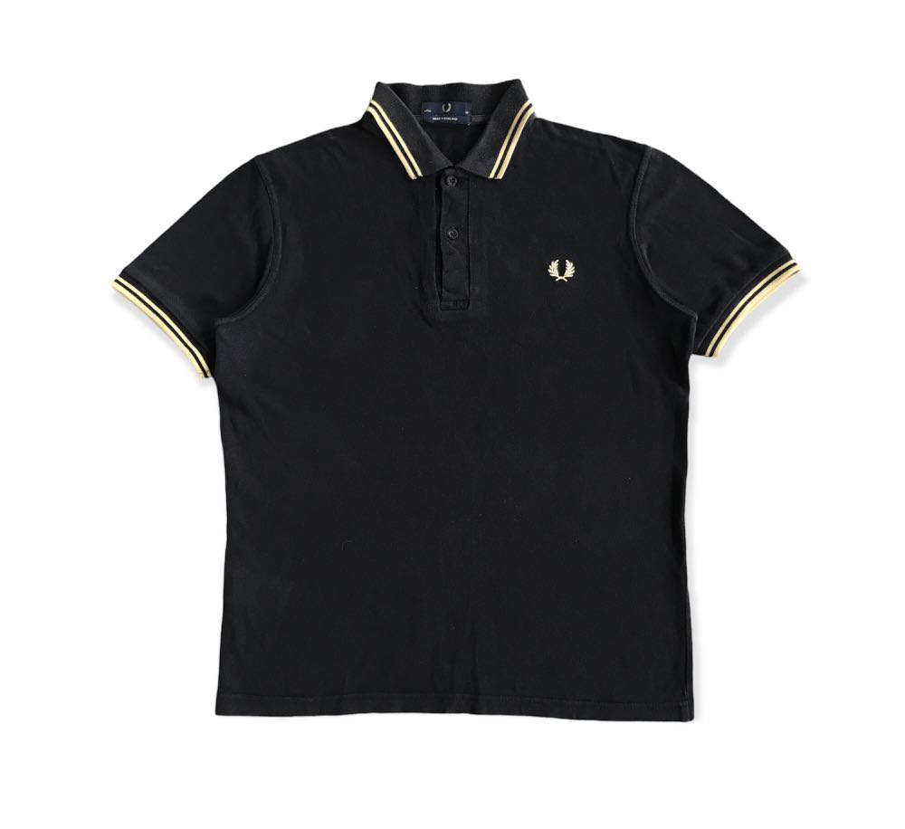 POLO SHIRT FRED PERRY BLACK CHAMPAGNE 