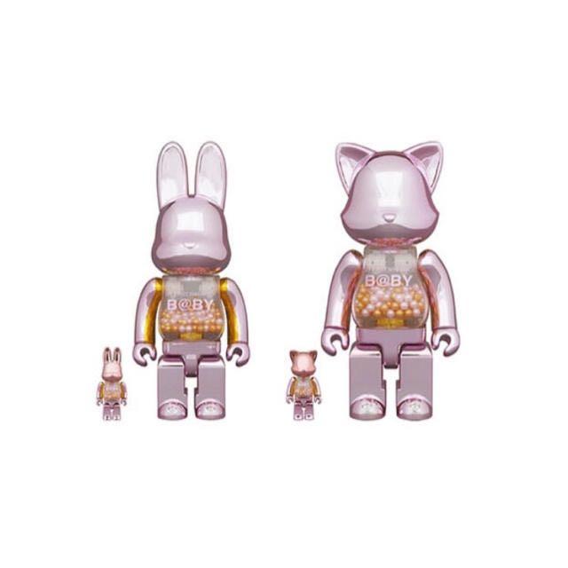 Pre order ( set of 2) my first R@bbrick + Ny@brick baby pink 400% 100%