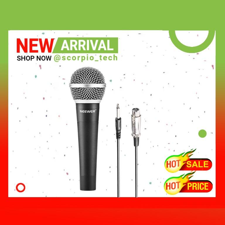 Neewer Zinc Alloy Black Professional Moving Coil Handheld Dynamic Microphone 
