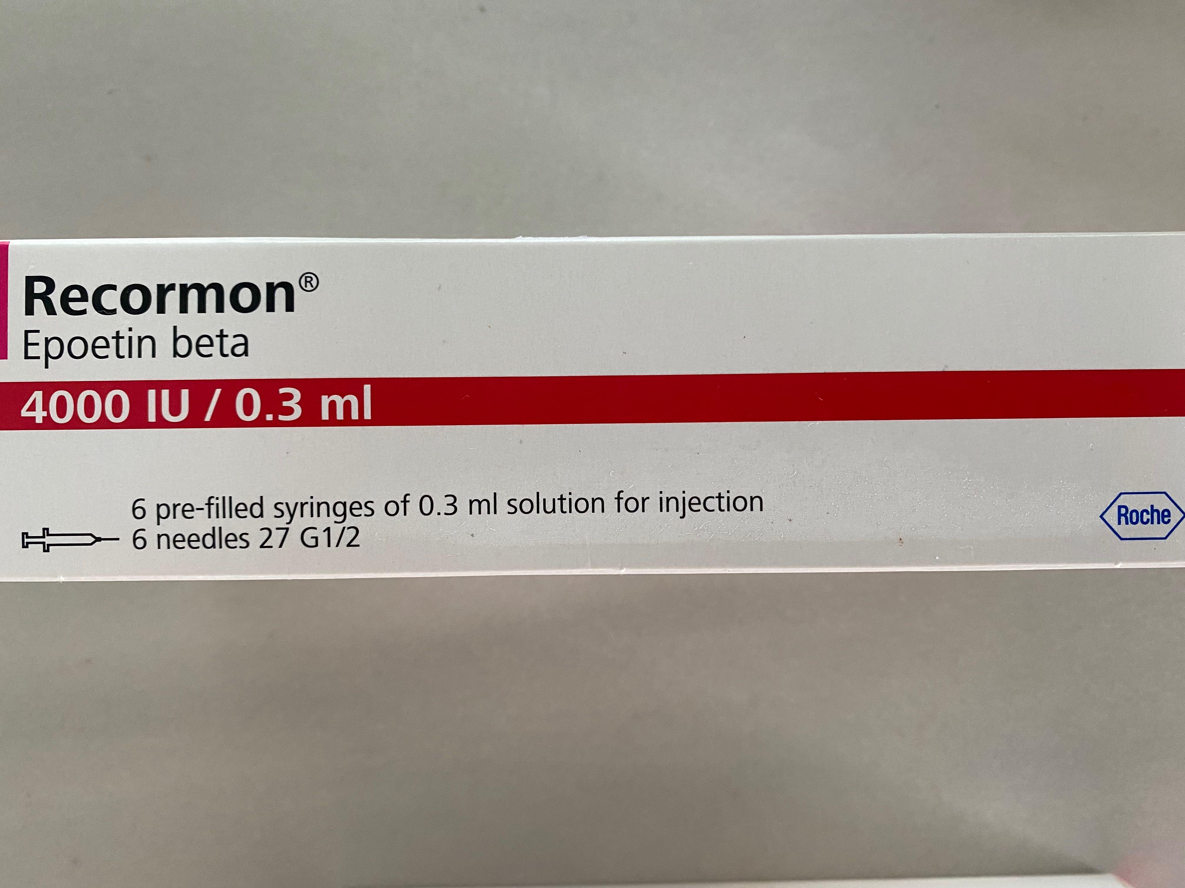 Recormon Epoetin beta 4000IU/0 3ml (used by dialysis patients) Health
