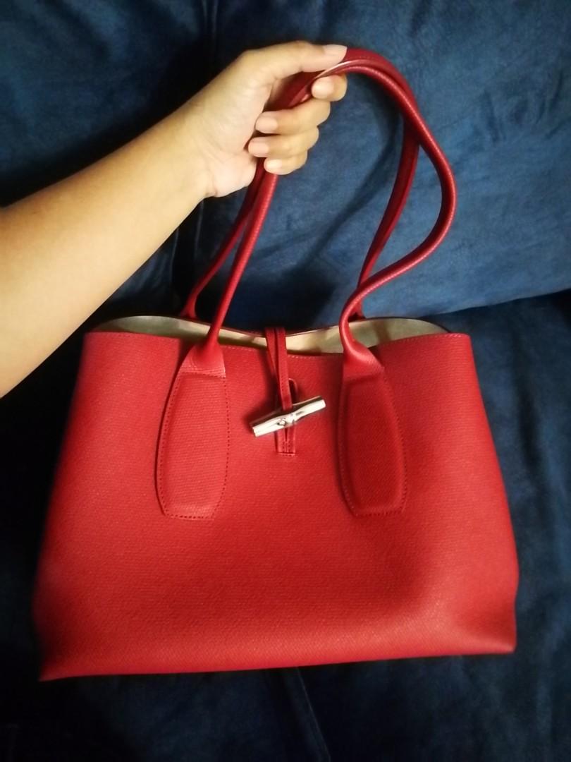 Longchamp roseau store red