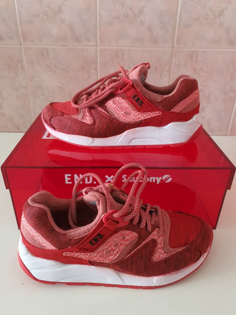 Red Noise END. X Saucony Grid 9000