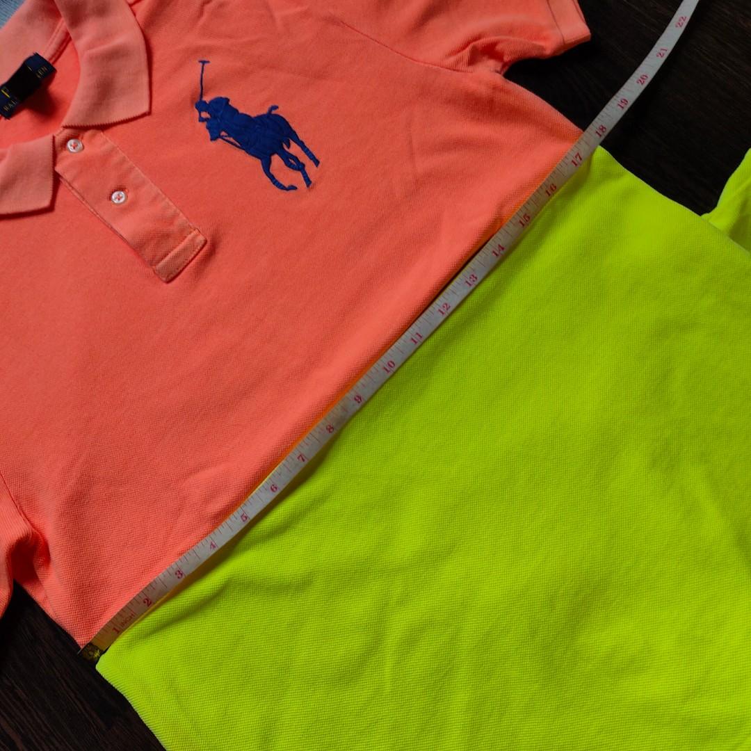 RL POLO RALPH LAUREN POLOSHIRT | Neon Green & Orange, Men's Fashion, Tops &  Sets, Tshirts & Polo Shirts on Carousell