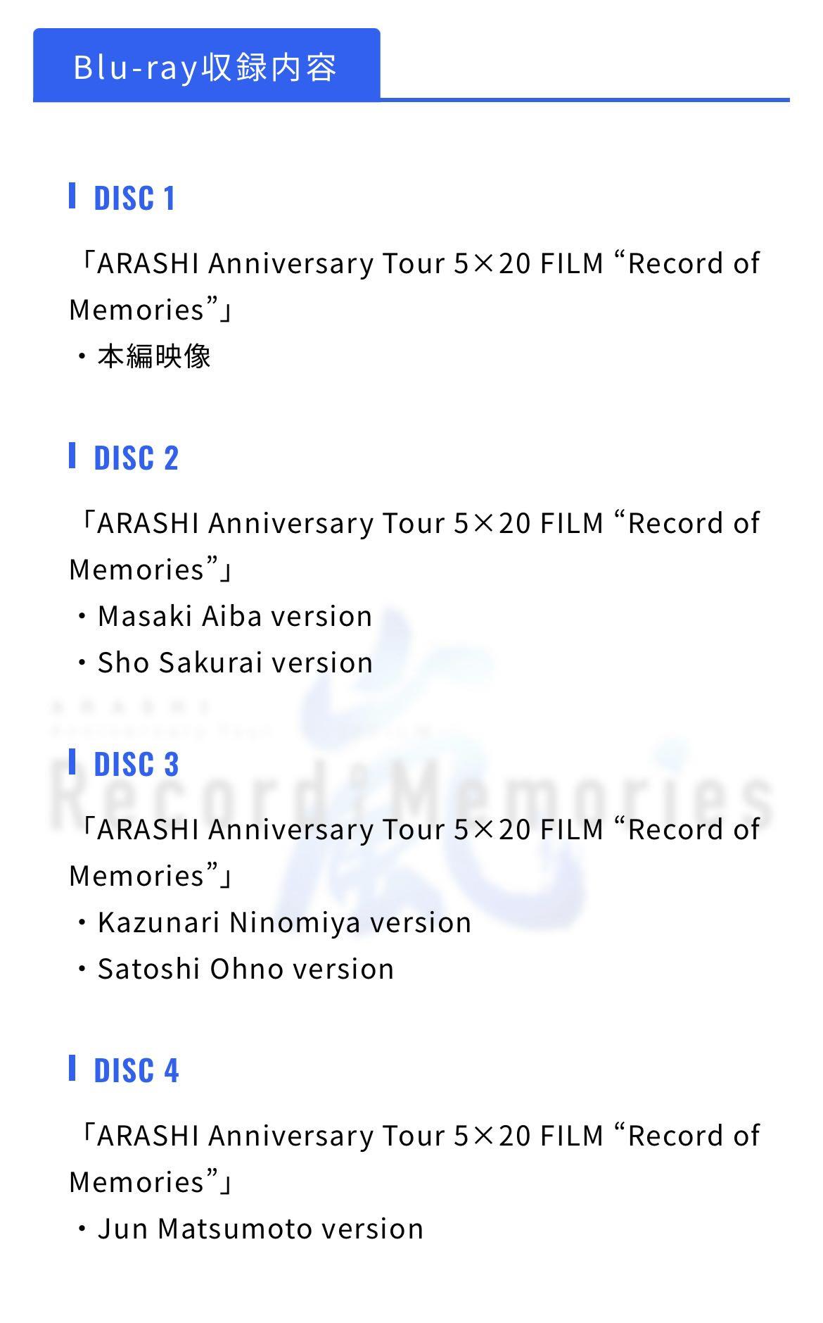 包SF智能櫃限額1名] FC限定盤ARASHI Anniversary Tour 5 X20 FILM 
