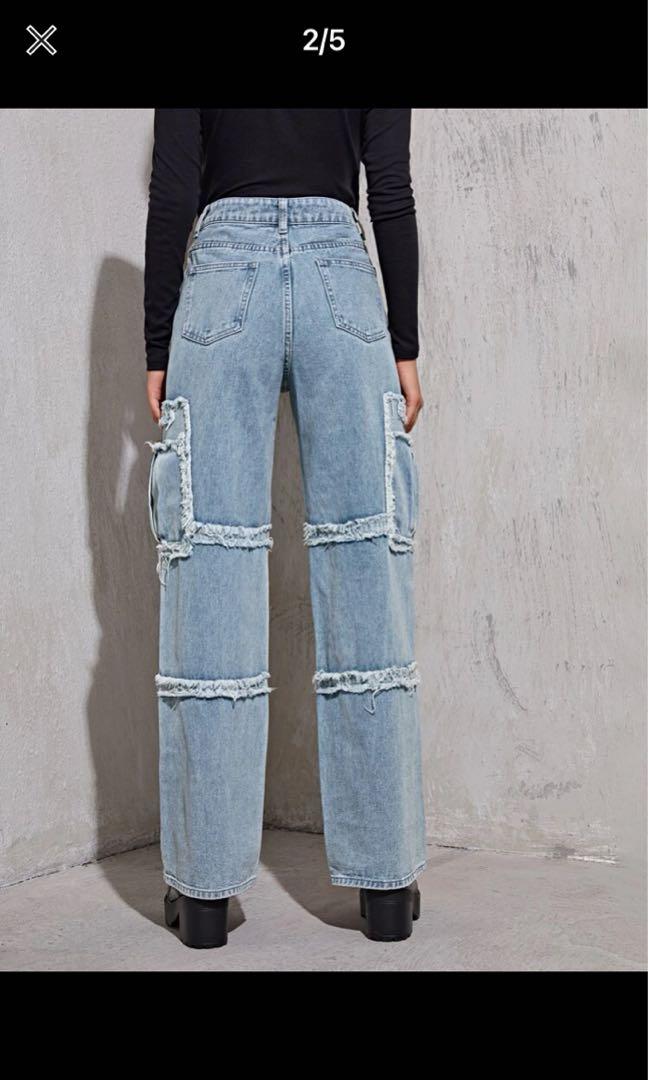 Frayed hotsell boyfriend jeans