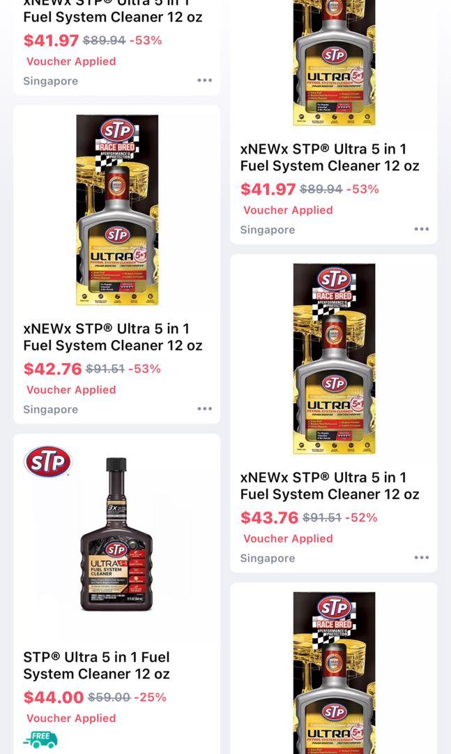 STP COMPLETE FUEL SYSTEM CLEANER ULTRA 5 in 1 FUEL INJECTOR INJECTION ...