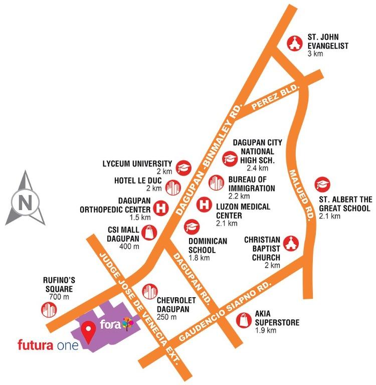 Studio Unit for Sale in Dagupan City, Pangasinan Futura One Fora