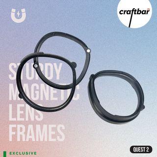Sturdy Magnetic Lens Frames for Quest 2 (FRAMES ONLY) by craftbarPH