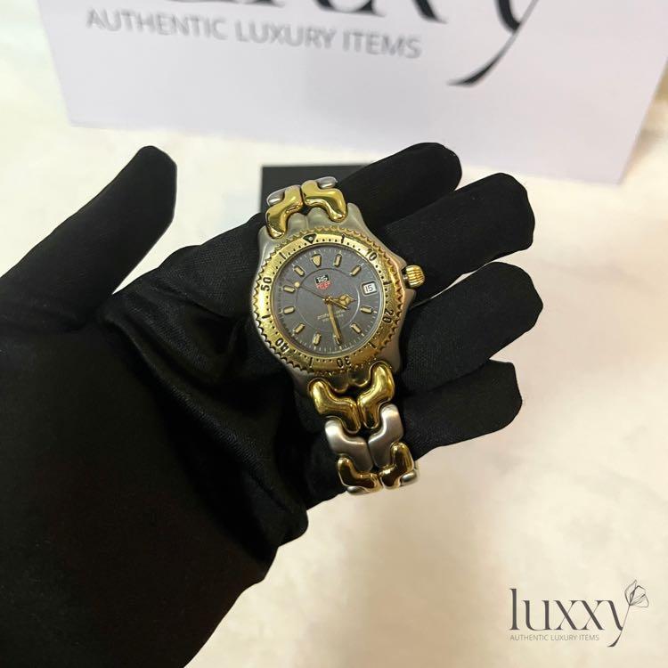 TAG HEUER 2 TONE WATCH (Category: Luxury Watches) located in San Jose del Monte. Submitted by luxxyluxuryitems (Listing ID 1165801020, Image 1). Description: Rank A Excellent condition.