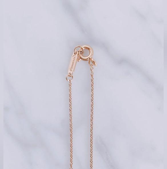 Tiffany & Co twist knot necklace rose gold, Women's Fashion, Jewelry