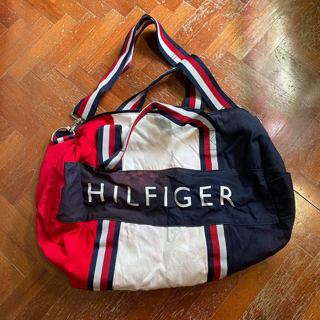 Tommy Hilfiger duffel bag gym, Men's Fashion, Bags, Sling Bags on Carousell