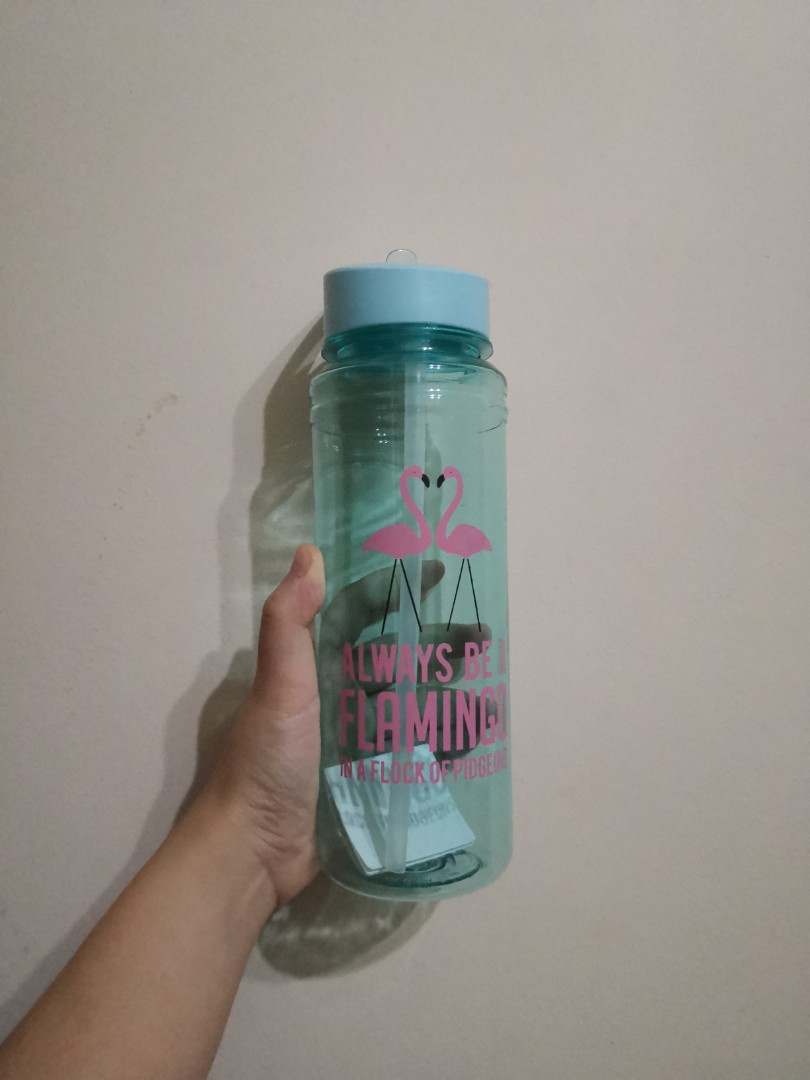 Typo water bottle with straw nozzle, Furniture & Home Living, Kitchenware & Tableware, Water