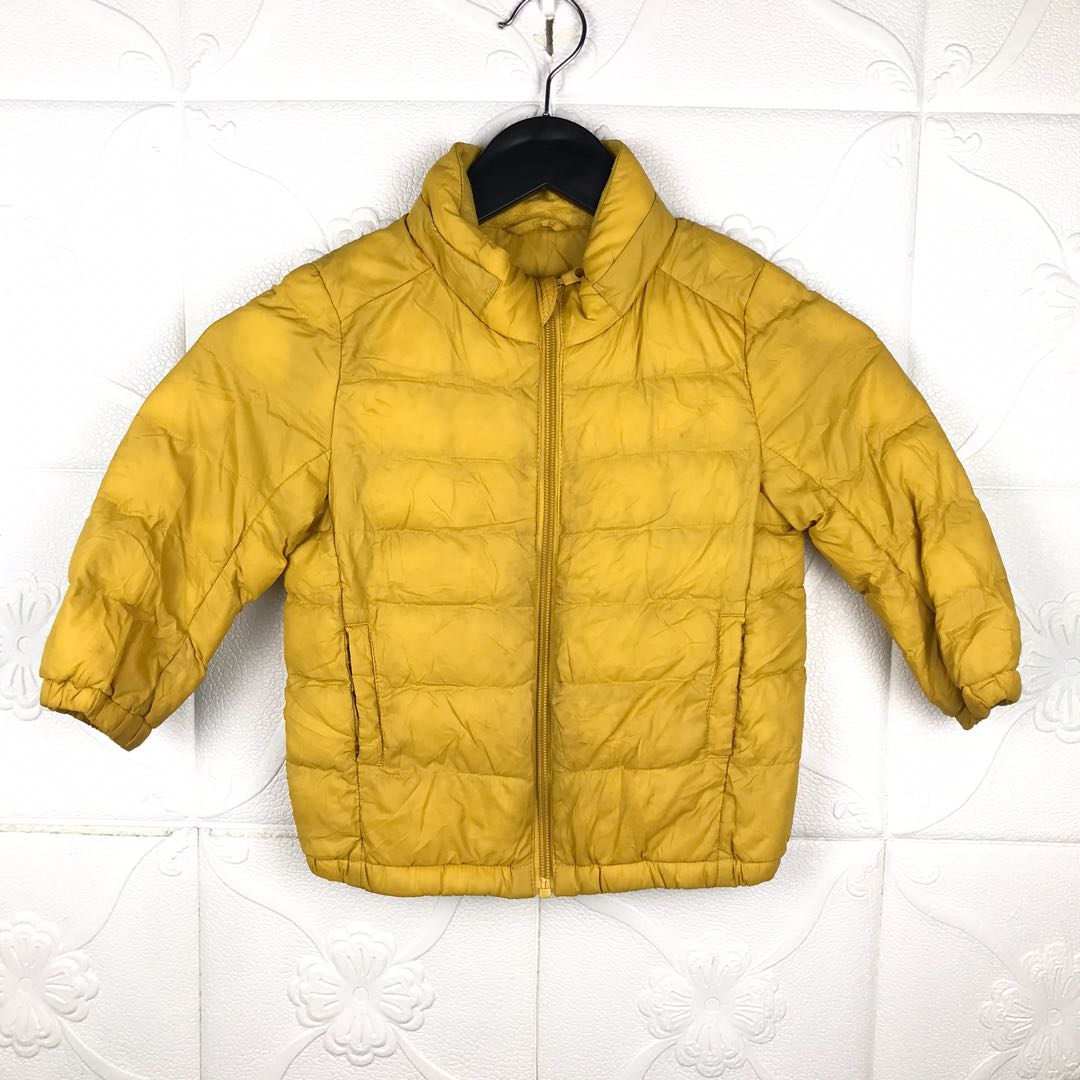 uniqlo yellow puffer jacket