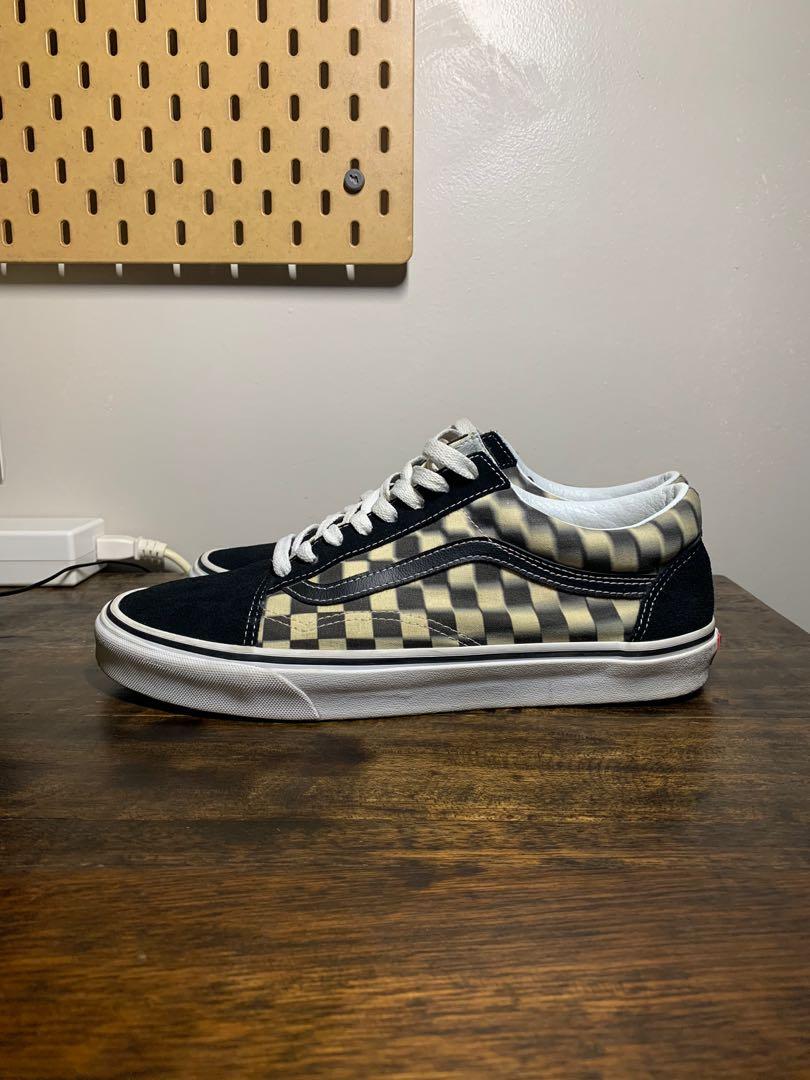 Blur check deals old skool shoes
