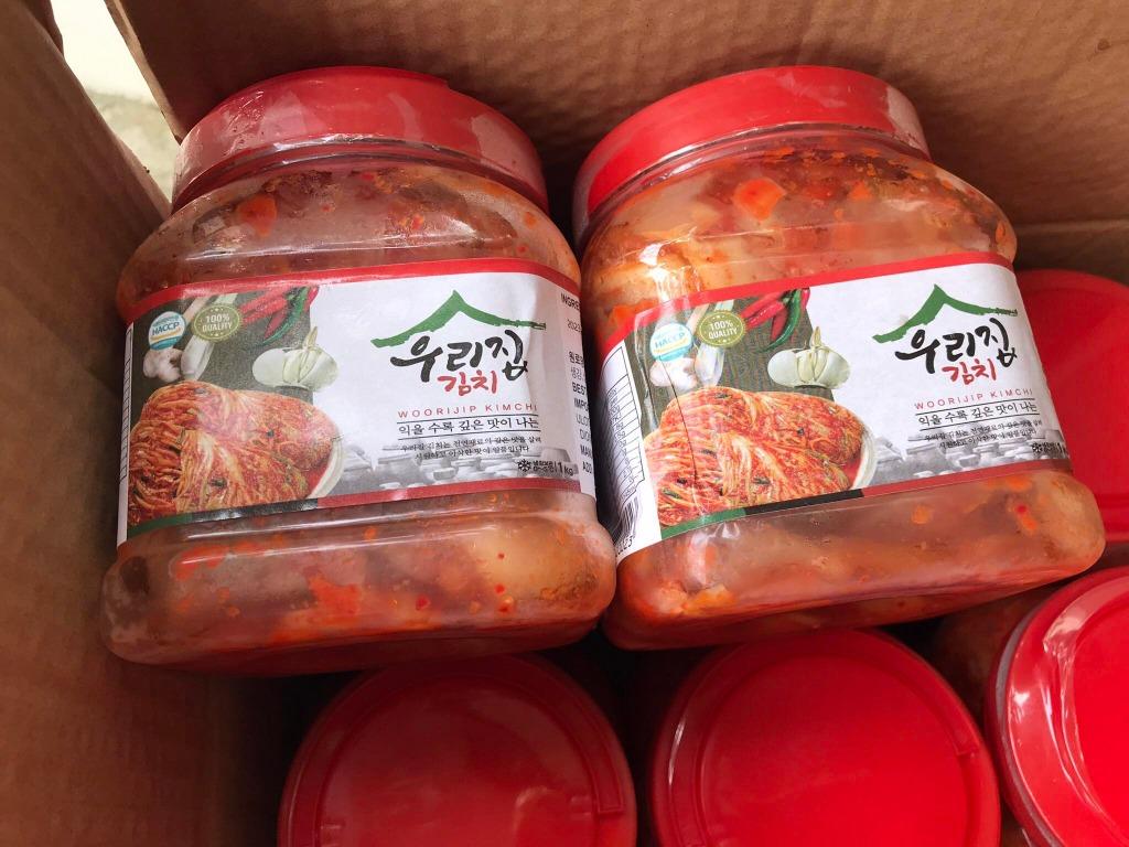 Woorijip Kimchi 1kg Korean Kimchi Samgyupsal, Food & Drinks, Chilled