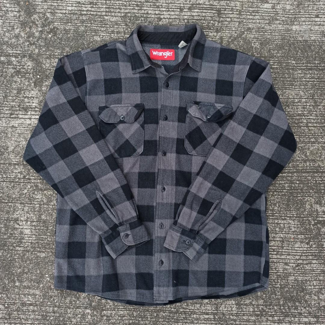 Wrangler Flannel, Men's Fashion, Coats, Jackets and Outerwear on Carousell