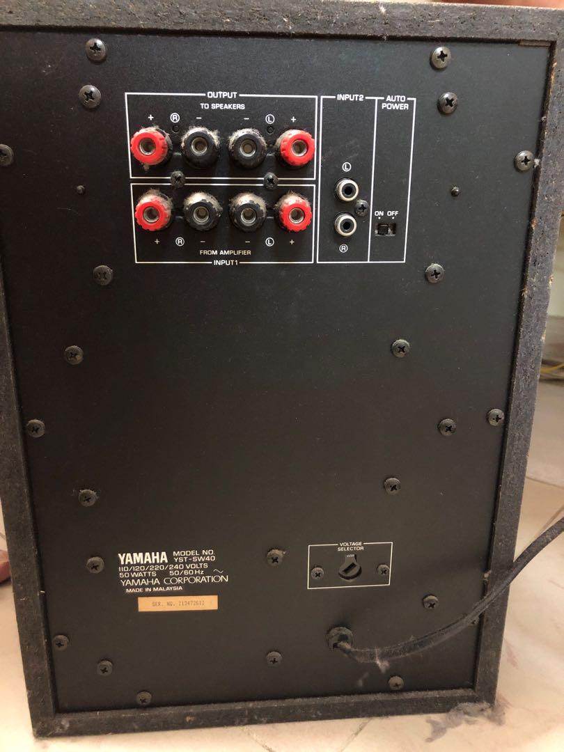 Yamaha active servo processing subwoofer system YSTSW40, 音響器材