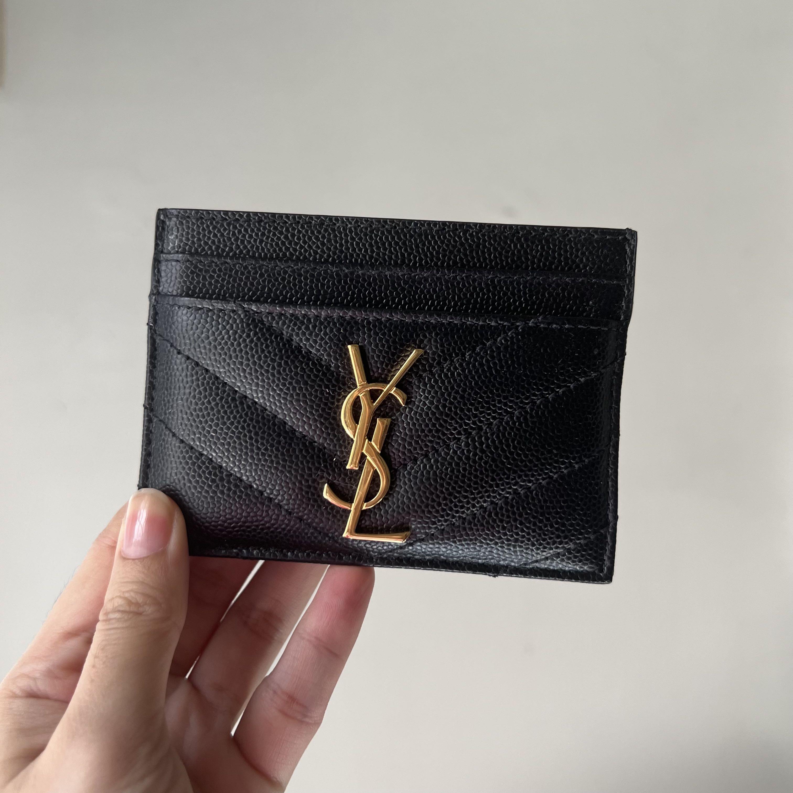 YSL Card Holder, Luxury, Bags & Wallets on Carousell