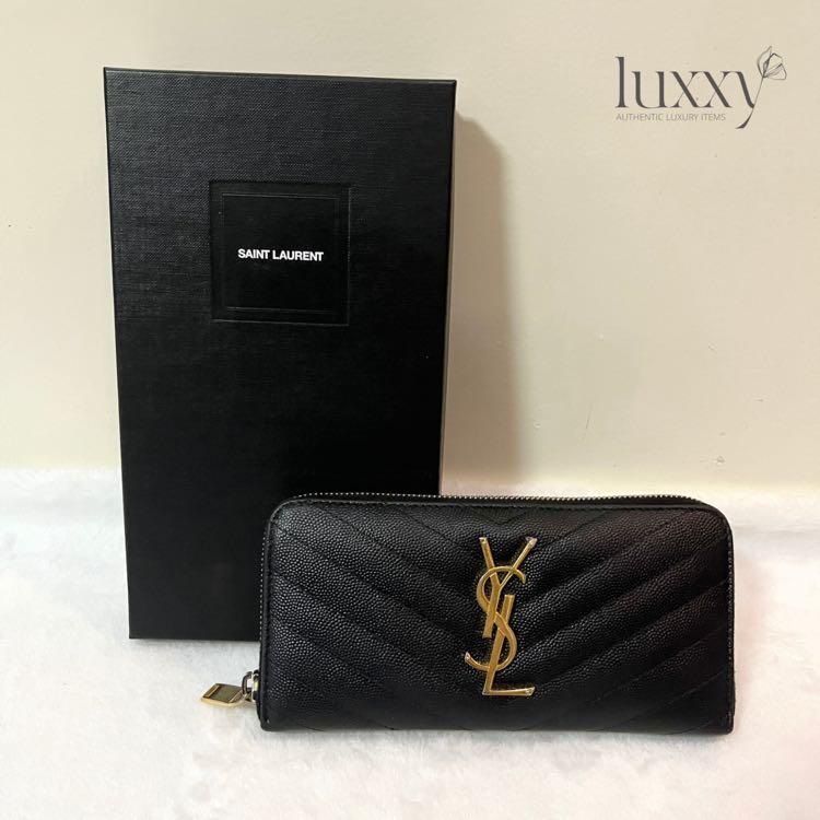 YSL CAVIAR ZIPPY WALLETT (Category: Luxury Bags & Wallets) located in San Jose del Monte. Submitted by luxxyluxuryitems (Listing ID 1165750196, Image 1). Description: Rank A Comes with box Excellent condition.