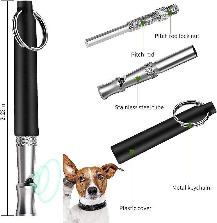 13836 Dog Whistle 2 Pack Ultrasonic Dog Whistle Stop Barking for