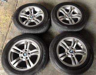 17” BMW Mags used 5Holes pcd 120 with 235-60-r17 Falken tires used